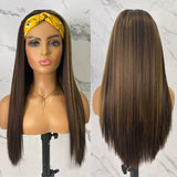 Mix Color Highlights Throw on & Go Headband Wig