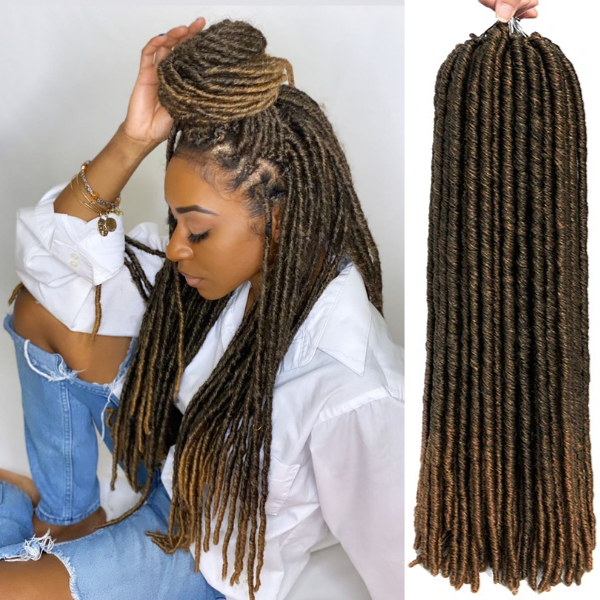 4 Packs 6 Packs Dreadlocks Crochet Faux Locs Synthetic Braiding Hair 1 –  BRAIDS QUEEN