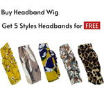 SPECIAL PACKAGE SALE | Mix Color Headband Wig With Ponytails